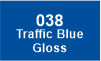 038CF Traffic Blue Gloss 038CF Traffic Blue Gloss