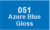 051CF Azure Blue Gloss 051CF Azure Blue Gloss