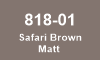 818-01 Safari Brown Matt