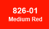 826-01 Medium Red