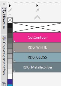 CorelDraw: CutContour anlegen/ Palette hinzufügen
