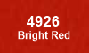 4926 Bright Red 4926 Bright Red